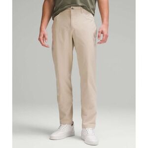 NWOT Lululemon ABC Pants Mens 34x28 Beige Classic Commission Performance Stretch